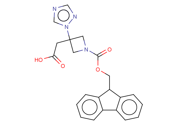 2-{1-[(9H-fluoren-9-ylmethoxy)carbonyl]-3-(1H-1,2,4-triazol-1-yl)azetidin-3-yl}acetic acid