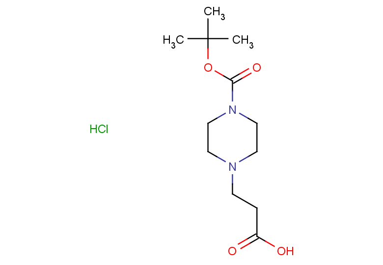 3-{4-[(tert-butoxy)carbonyl]piperazin-1-yl}propanoic acid hydrochloride