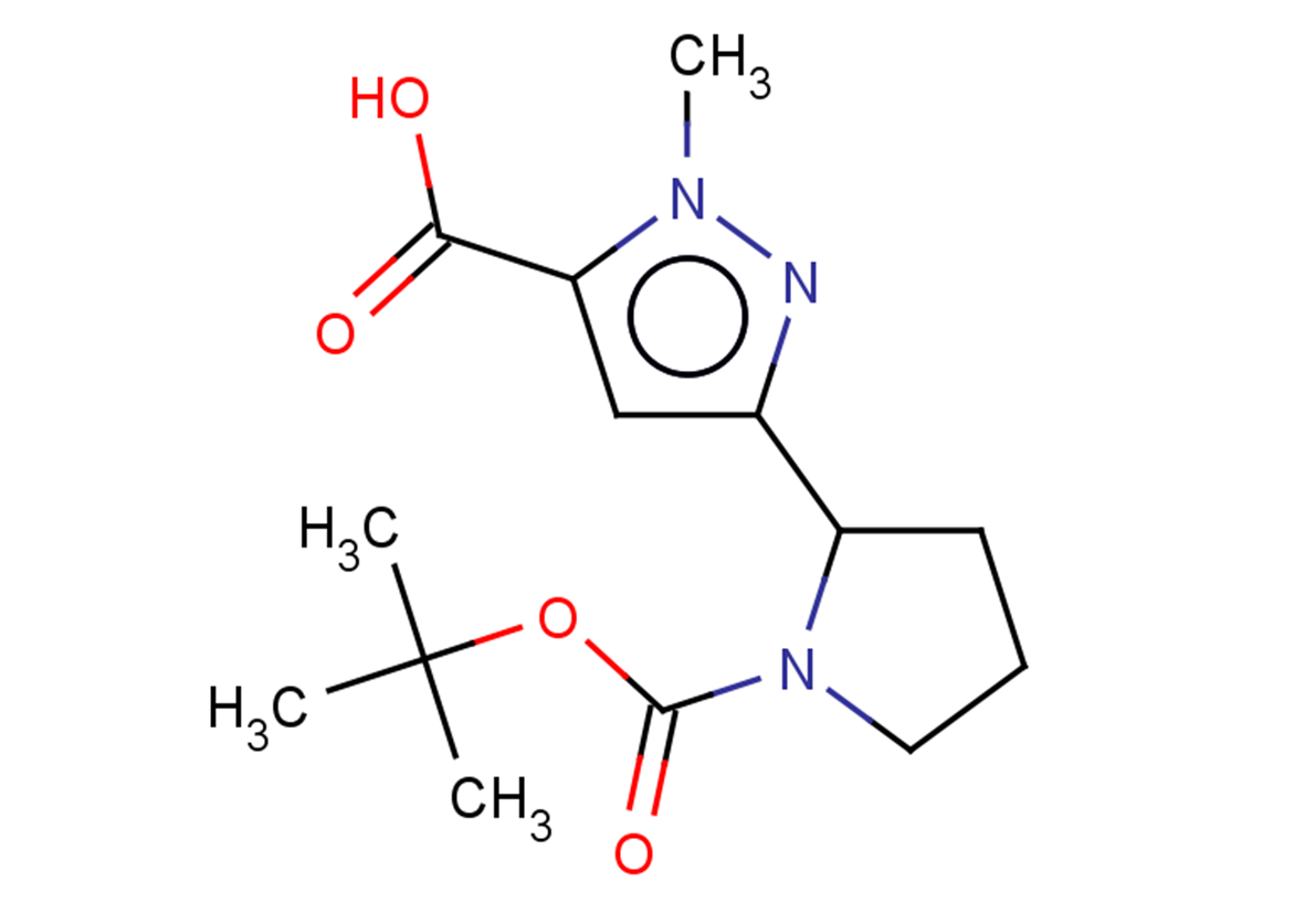 3-{1-[(tert-butoxy)carbonyl]pyrrolidin-2-yl}-1-methyl-1H-pyrazole-5-carboxylic acid