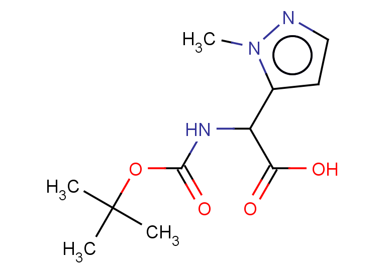 2-{[(tert-butoxy)carbonyl]amino}-2-(1-methyl-1H-pyrazol-5-yl)acetic acid