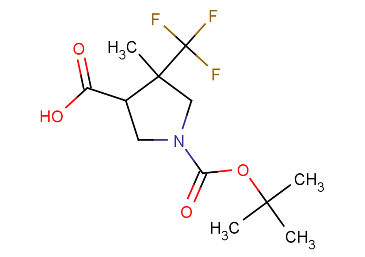 1-[(tert-butoxy)carbonyl]-4-methyl-4-(trifluoromethyl)pyrrolidine-3-carboxylic acid