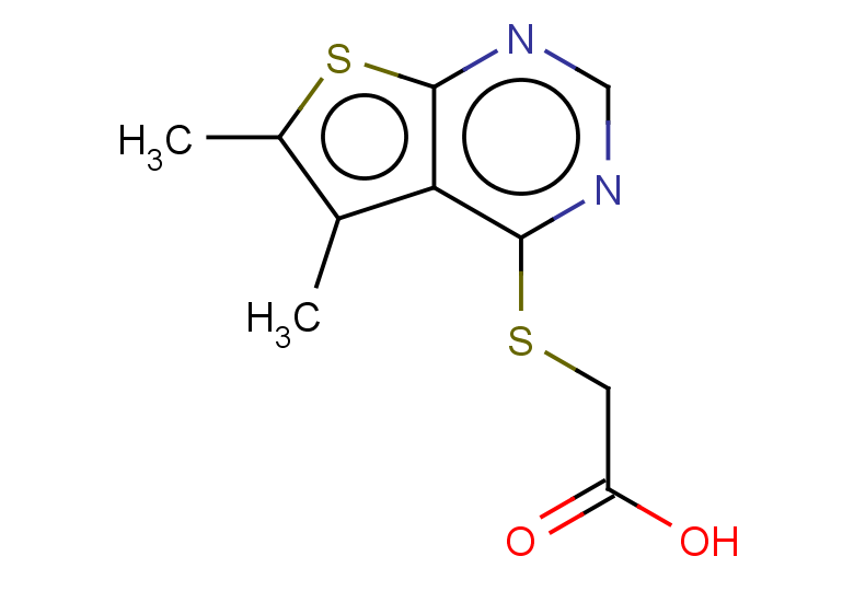 2-({5,6-dimethylthieno[2,3-d]pyrimidin-4-yl}sulfanyl)acetic acid