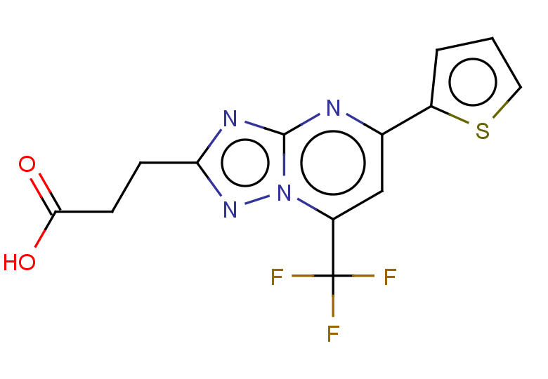 3-[5-(thiophen-2-yl)-7-(trifluoromethyl)-[1,2,4]triazolo[1,5-a]pyrimidin-2-yl]propanoic acid