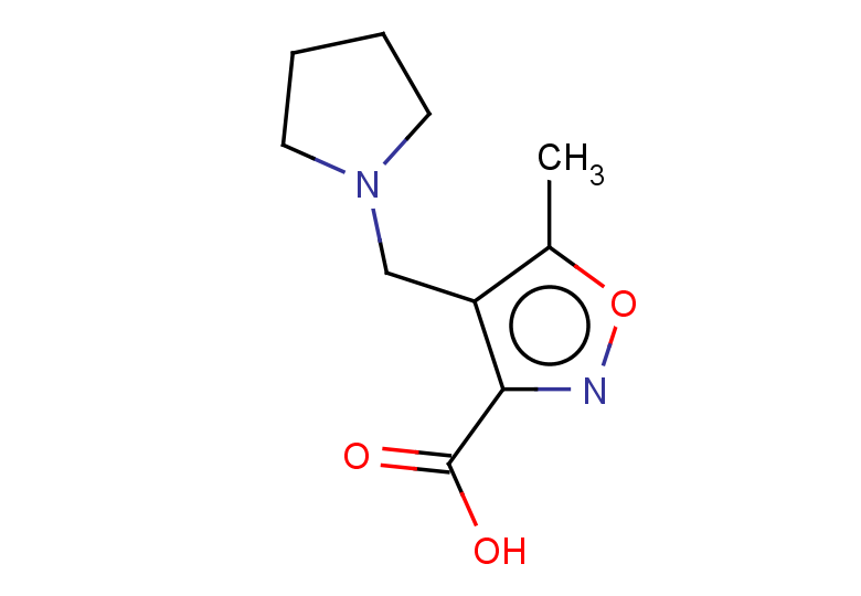 5-methyl-4-(pyrrolidin-1-ylmethyl)-1,2-oxazole-3-carboxylic acid