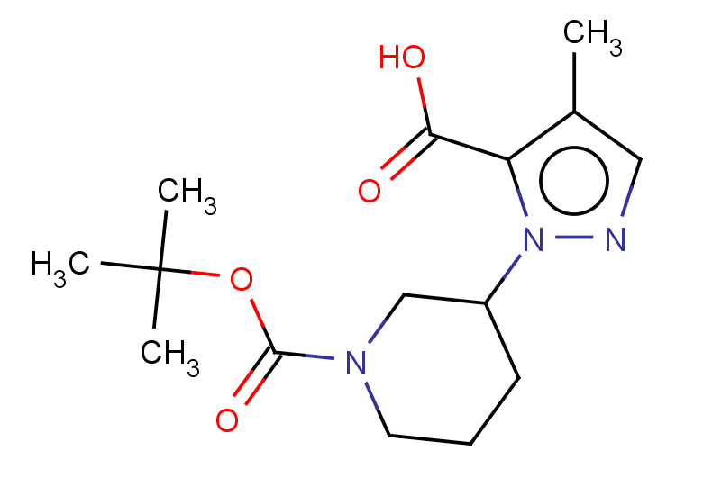 1-{1-[(tert-butoxy)carbonyl]piperidin-3-yl}-4-methyl-1H-pyrazole-5-carboxylic acid