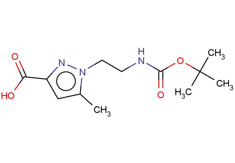 1-(2-{[(tert-butoxy)carbonyl]amino}ethyl)-5-methyl-1H-pyrazole-3-carboxylic acid