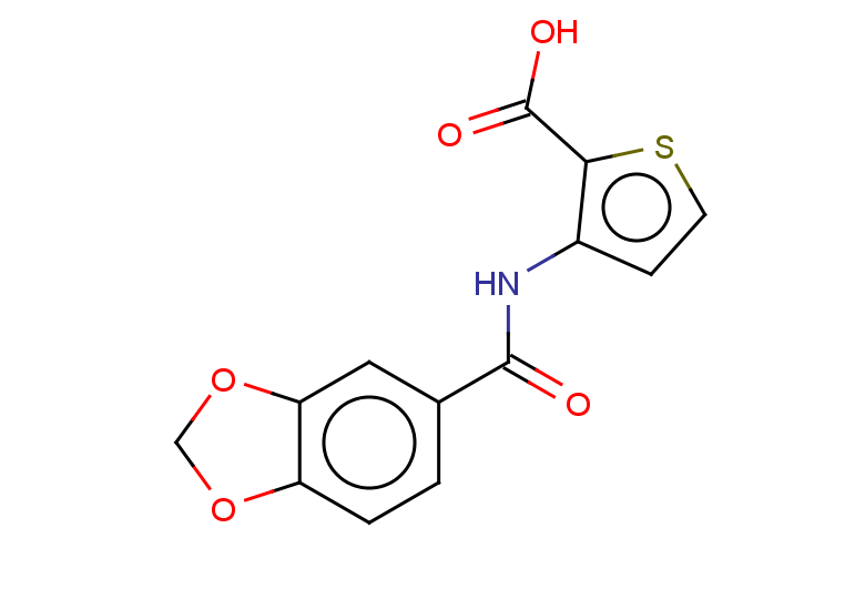 3-(1,3-dioxaindane-5-amido)thiophene-2-carboxylic acid