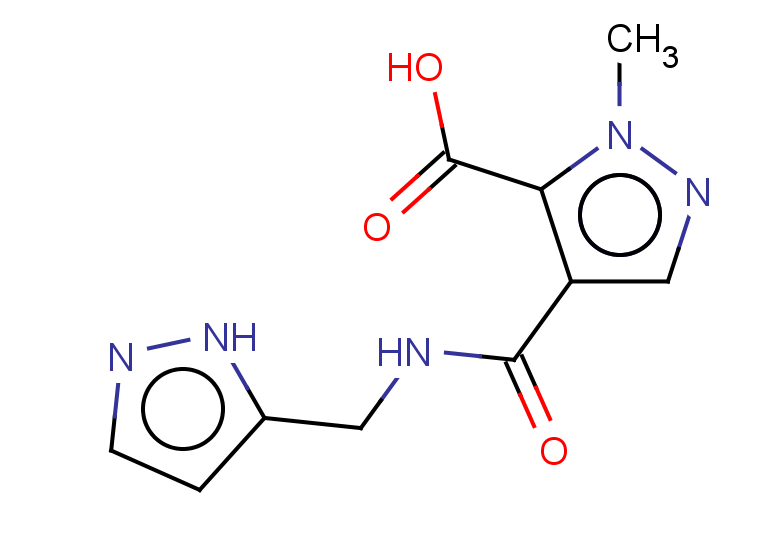 1-methyl-4-[(1H-pyrazol-5-ylmethyl)carbamoyl]-1H-pyrazole-5-carboxylic acid