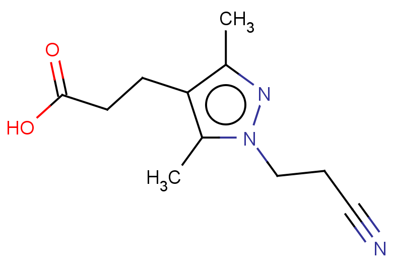 3-[1-(2-cyanoethyl)-3,5-dimethyl-1H-pyrazol-4-yl]propanoic acid