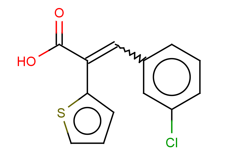 3-(3-chlorophenyl)-2-(thiophen-2-yl)prop-2-enoic acid