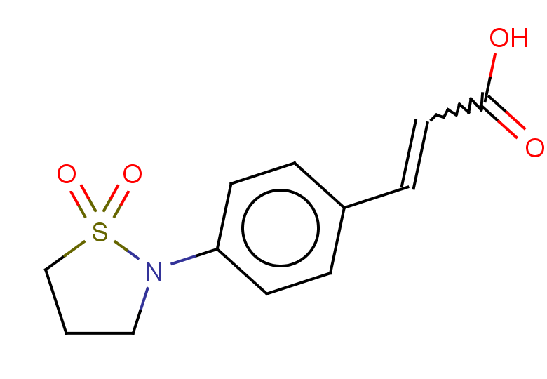 3-[4-(1,1-dioxo-1$l^{6},2-thiazolidin-2-yl)phenyl]prop-2-enoic acid