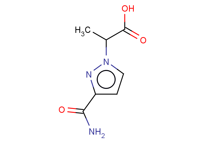 2-(3-carbamoyl-1H-pyrazol-1-yl)propanoic acid