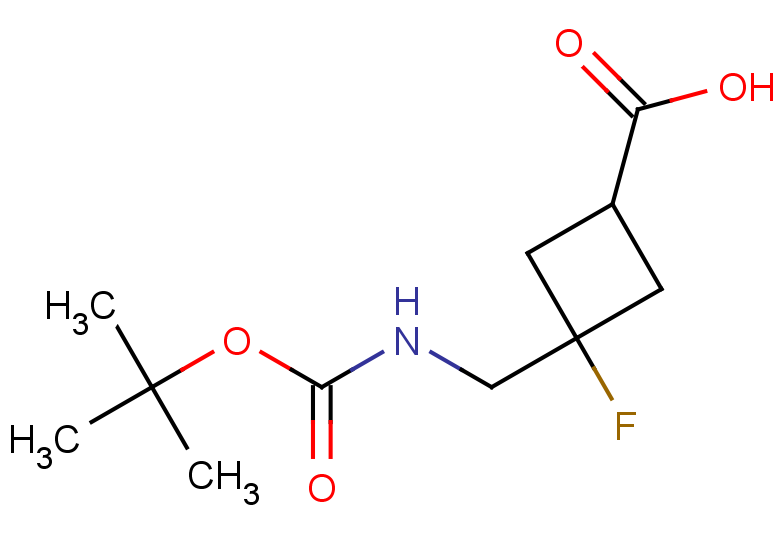3-({[(tert-butoxy)carbonyl]amino}methyl)-3-fluorocyclobutane-1-carboxylic acid