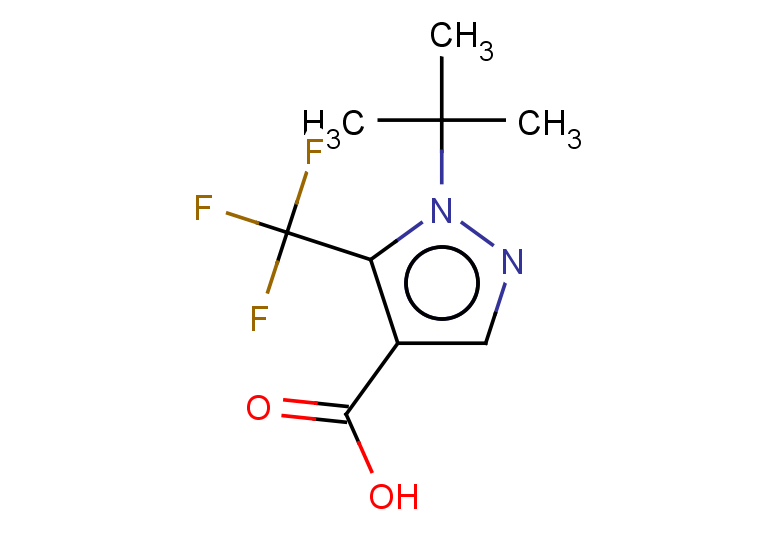 1-tert-butyl-5-(trifluoromethyl)-1H-pyrazole-4-carboxylic acid