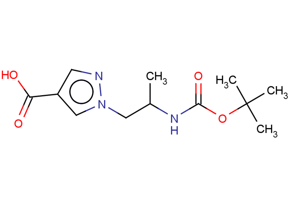1-(2-{[(tert-butoxy)carbonyl]amino}propyl)-1H-pyrazole-4-carboxylic acid