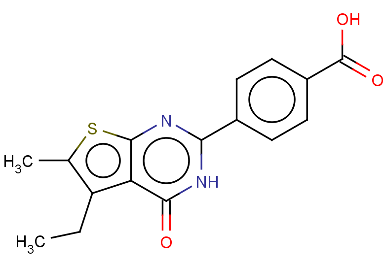 4-{5-ethyl-6-methyl-4-oxo-3H,4H-thieno[2,3-d]pyrimidin-2-yl}benzoic acid