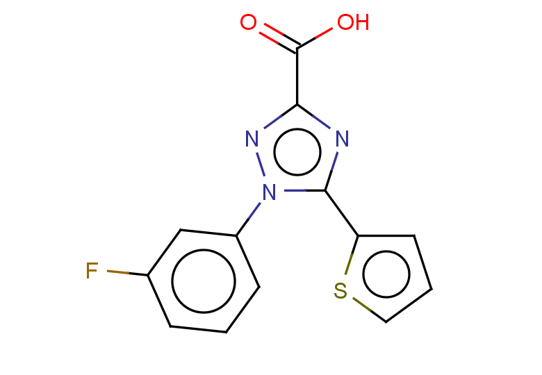 1-(3-fluorophenyl)-5-(thiophen-2-yl)-1H-1,2,4-triazole-3-carboxylic acid