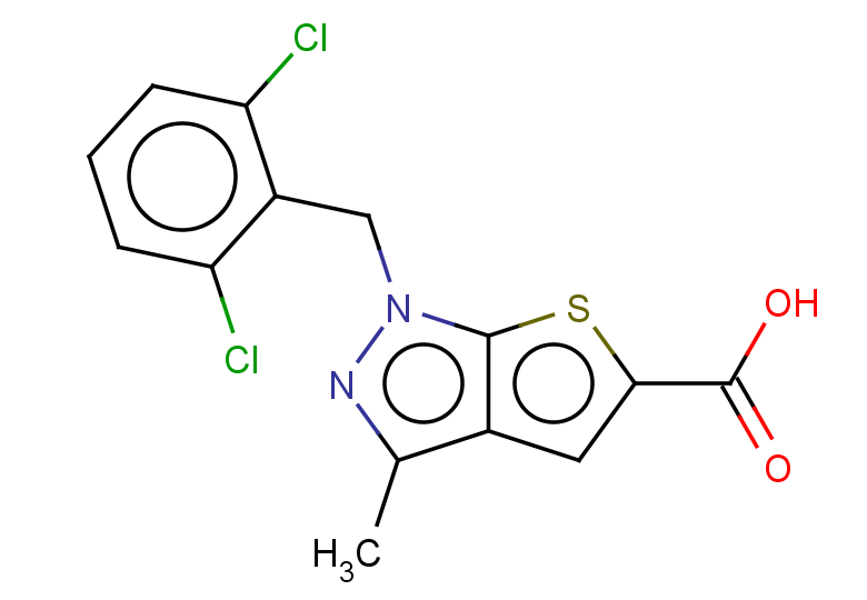 1-[(2,6-dichlorophenyl)methyl]-3-methyl-1H-thieno[2,3-c]pyrazole-5-carboxylic acid