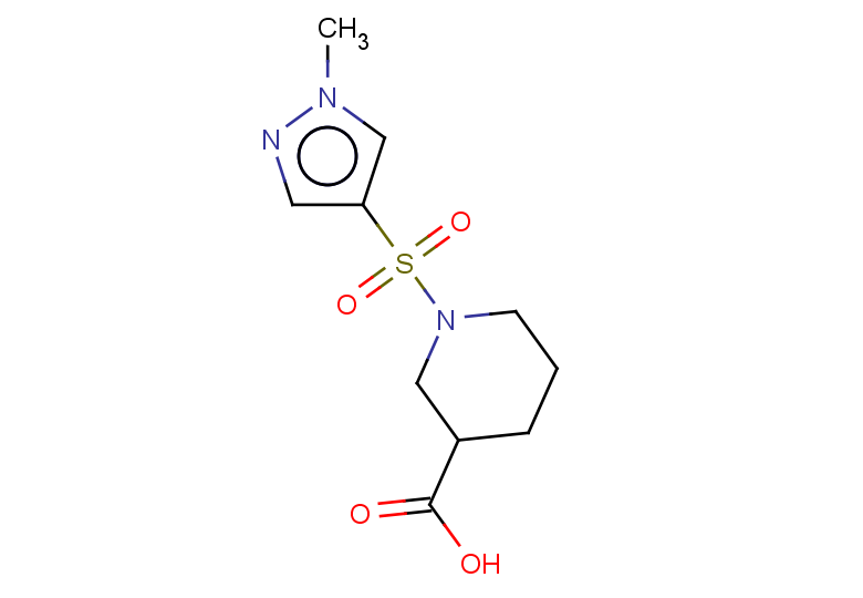 1-[(1-methyl-1H-pyrazol-4-yl)sulfonyl]piperidine-3-carboxylic acid