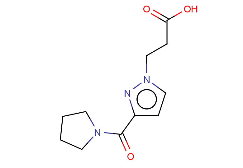 3-[3-(pyrrolidine-1-carbonyl)-1H-pyrazol-1-yl]propanoic acid