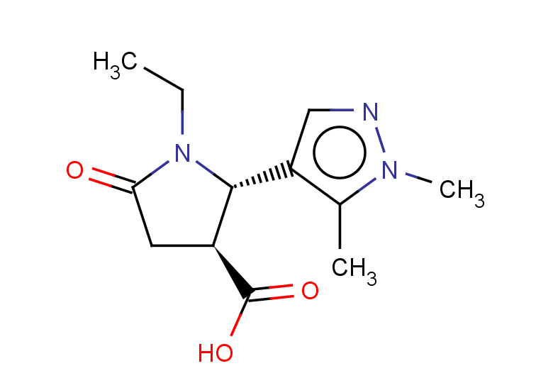 rac-(2R,3R)-2-(1,5-dimethyl-1H-pyrazol-4-yl)-1-ethyl-5-oxopyrrolidine-3-carboxylic acid, trans