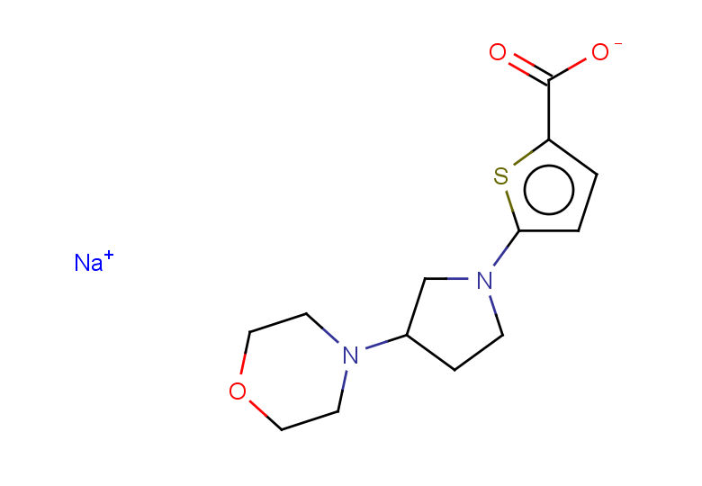 sodium 5-[3-(morpholin-4-yl)pyrrolidin-1-yl]thiophene-2-carboxylate