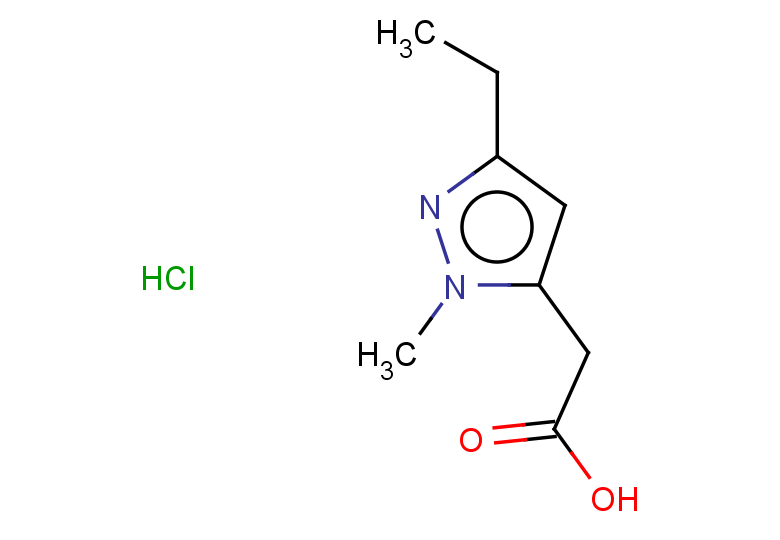 2-(3-ethyl-1-methyl-1H-pyrazol-5-yl)acetic acid hydrochloride