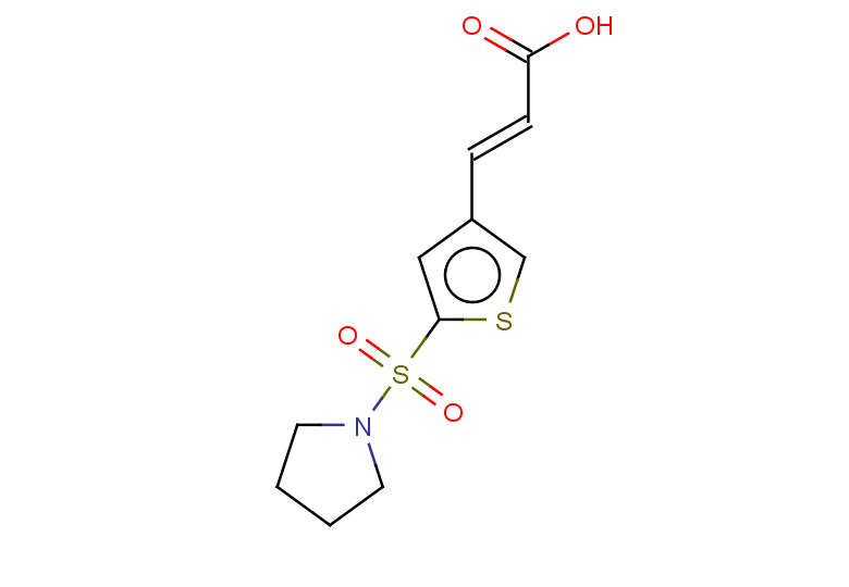 (2E)-3-[5-(pyrrolidine-1-sulfonyl)thiophen-3-yl]prop-2-enoic acid