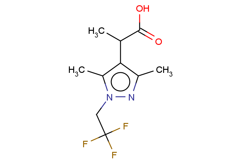 2-[3,5-dimethyl-1-(2,2,2-trifluoroethyl)-1H-pyrazol-4-yl]propanoic acid