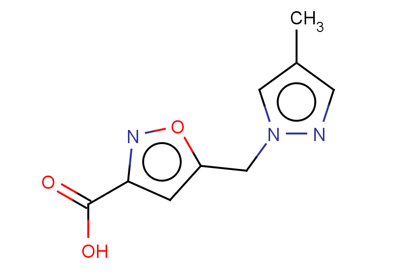 5-[(4-methyl-1H-pyrazol-1-yl)methyl]-1,2-oxazole-3-carboxylic acid