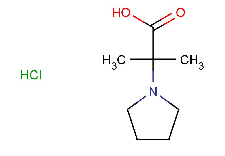 2-methyl-2-(pyrrolidin-1-yl)propanoic acid hydrochloride