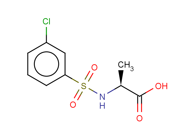 (2S)-2-[(3-chlorobenzene)sulfonamido]propanoic acid