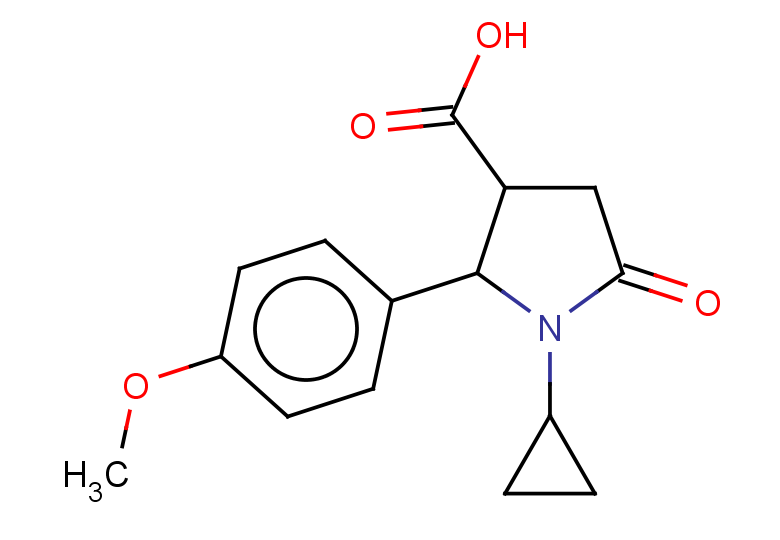 1-cyclopropyl-2-(4-methoxyphenyl)-5-oxopyrrolidine-3-carboxylic acid