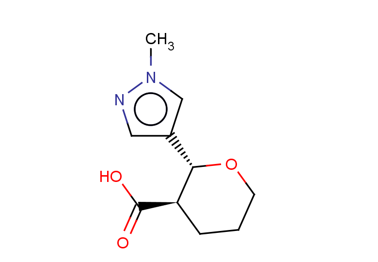 rac-(2R,3R)-2-(1-methyl-1H-pyrazol-4-yl)oxane-3-carboxylic acid, trans