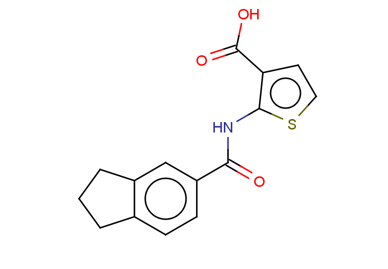 2-(2,3-dihydro-1H-indene-5-amido)thiophene-3-carboxylic acid