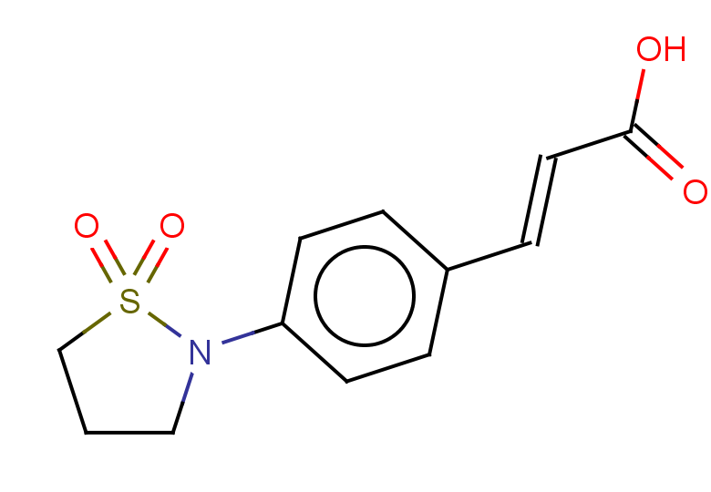 (2E)-3-[4-(1,1-dioxo-1$l^{6},2-thiazolidin-2-yl)phenyl]prop-2-enoic acid
