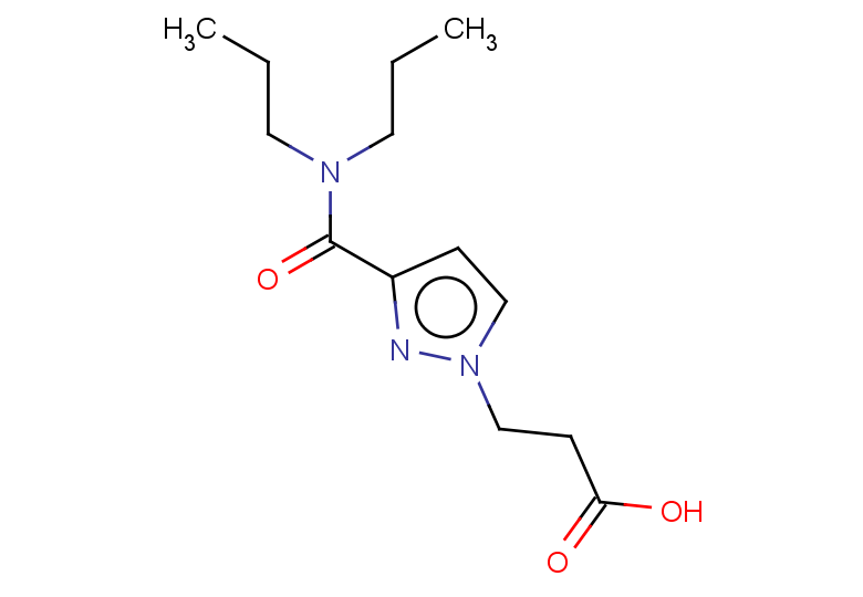 3-[3-(dipropylcarbamoyl)-1H-pyrazol-1-yl]propanoic acid