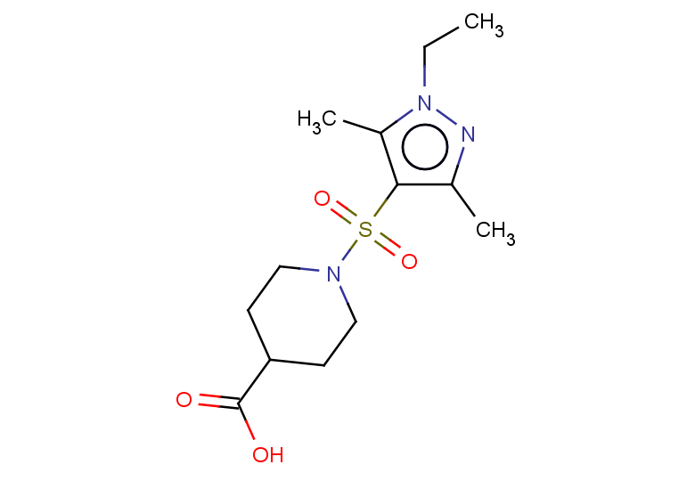 1-[(1-ethyl-3,5-dimethyl-1H-pyrazol-4-yl)sulfonyl]piperidine-4-carboxylic acid