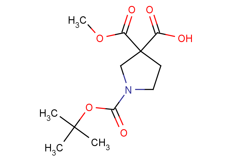 1-[(tert-butoxy)carbonyl]-3-(methoxycarbonyl)pyrrolidine-3-carboxylic acid
