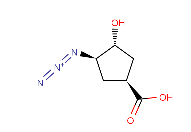 (1S,3R,4R)-3-azido-4-hydroxycyclopentane-1-carboxylic acid
