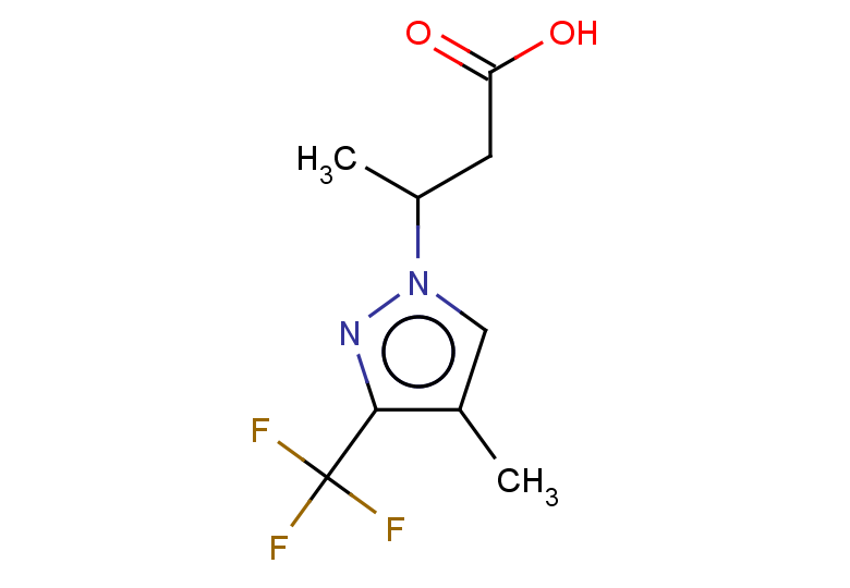 3-[4-methyl-3-(trifluoromethyl)-1H-pyrazol-1-yl]butanoic acid