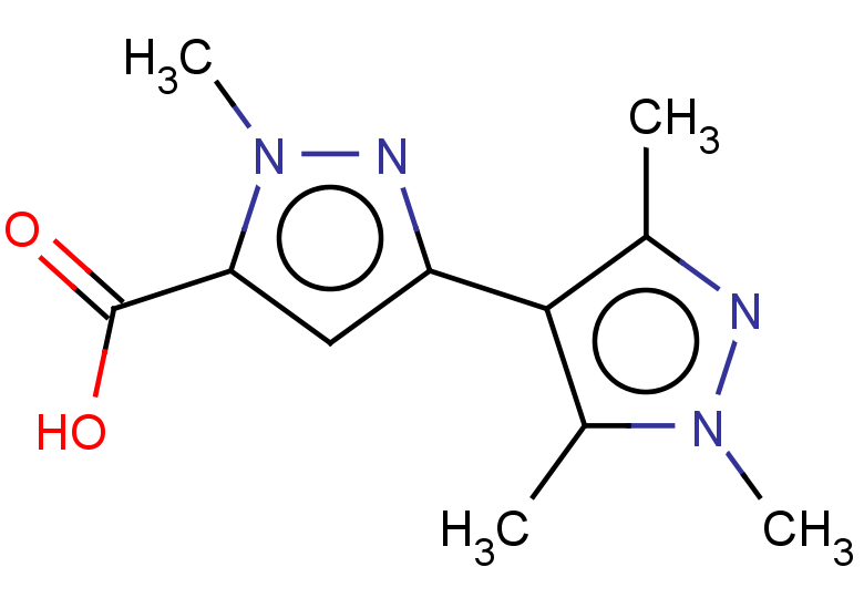 1,1',3',5'-tetramethyl-1H,1'H-[3,4'-bipyrazole]-5-carboxylic acid