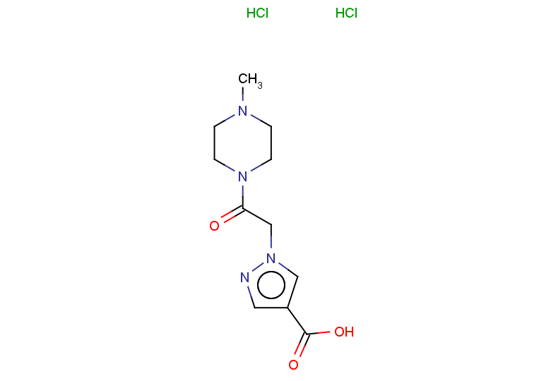 1-[2-(4-methylpiperazin-1-yl)-2-oxoethyl]-1H-pyrazole-4-carboxylic acid dihydrochloride
