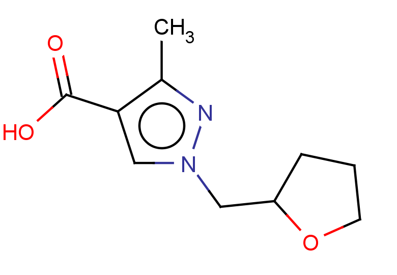 3-methyl-1-(oxolan-2-ylmethyl)-1?-pyrazole-4-carboxylic acid