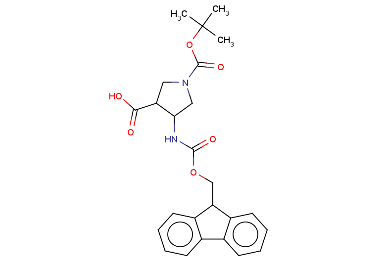 1-[(tert-butoxy)carbonyl]-4-{[(9H-fluoren-9-ylmethoxy)carbonyl]amino}pyrrolidine-3-carboxylic acid