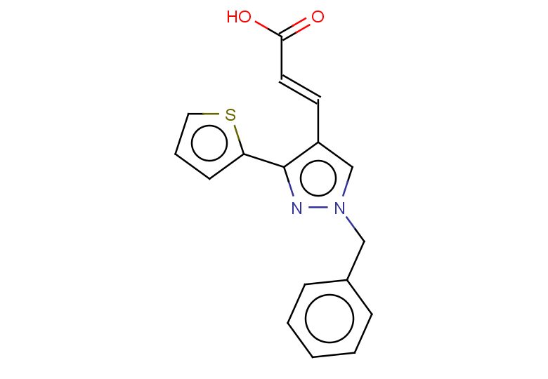 (2E)-3-[1-benzyl-3-(thiophen-2-yl)-1H-pyrazol-4-yl]prop-2-enoic acid