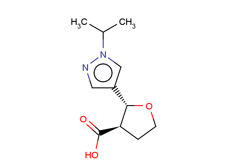 rac-(2R,3R)-2-[1-(propan-2-yl)-1H-pyrazol-4-yl]oxolane-3-carboxylic acid, trans
