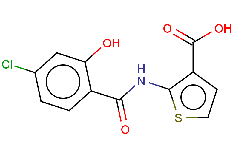 2-(4-chloro-2-hydroxybenzamido)thiophene-3-carboxylic acid