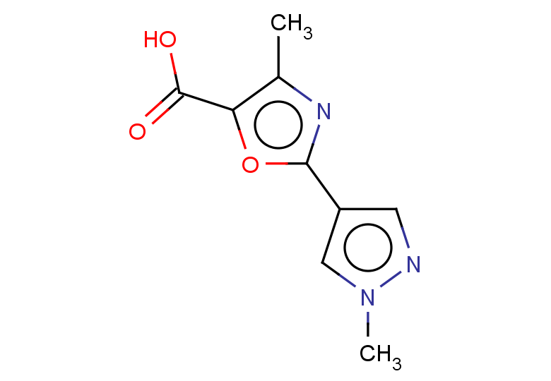 4-methyl-2-(1-methyl-1H-pyrazol-4-yl)-1,3-oxazole-5-carboxylic acid