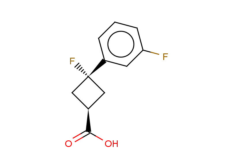 3-fluoro-3-(3-fluorophenyl)cyclobutane-1-carboxylic acid